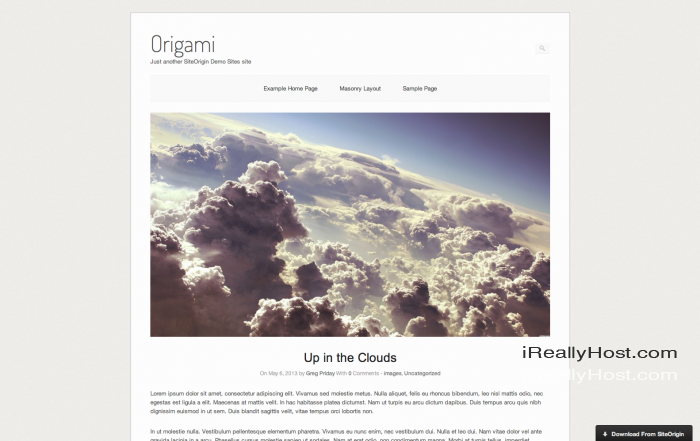 Origami WordPress theme download