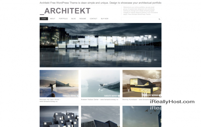 Architekt WordPress theme
